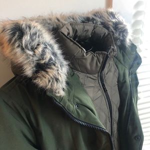 BNWT MK Michael Kors MEDIUM Puffer Green Coat